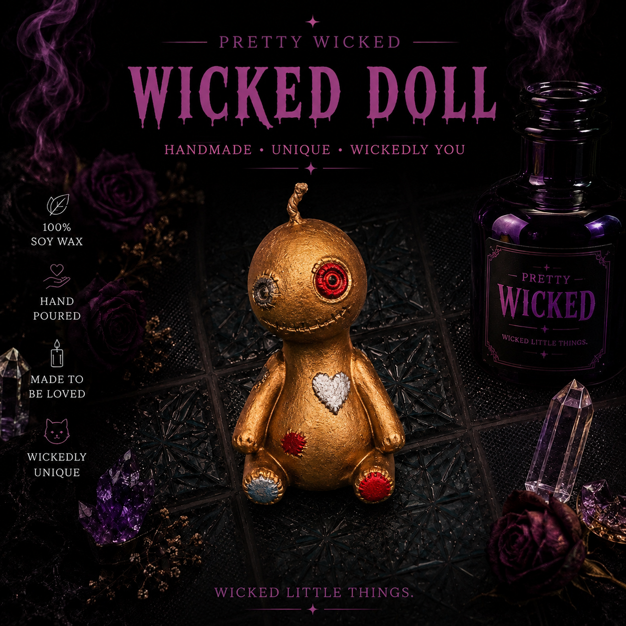 Wicked Doll Candle