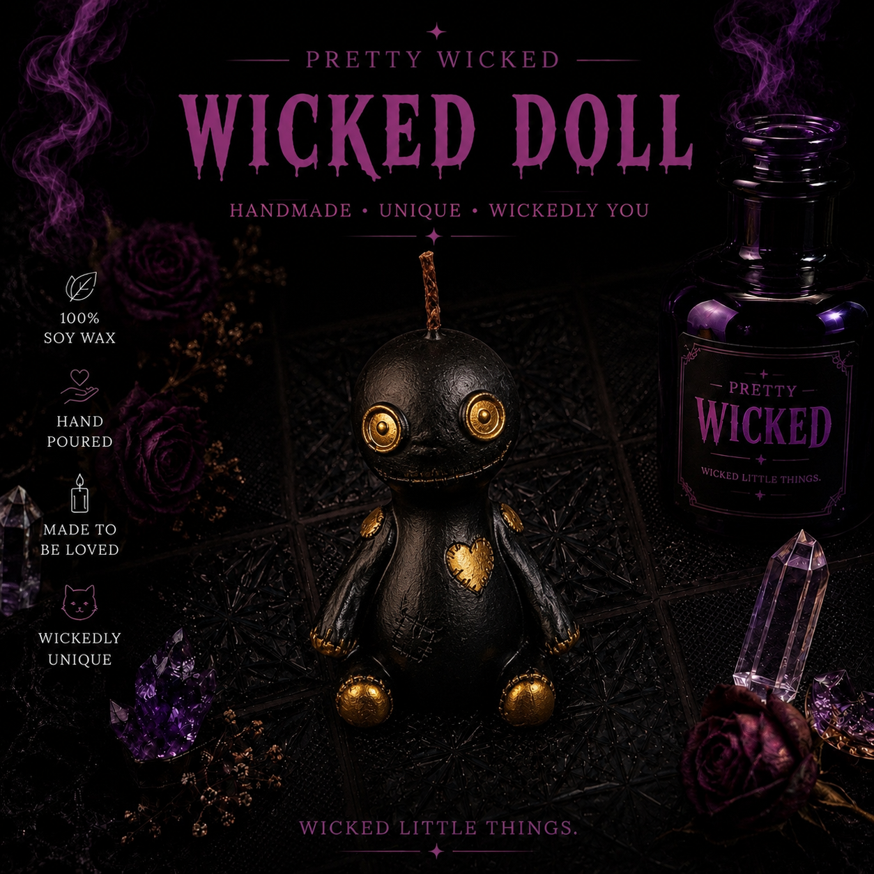 Wicked Doll Candle